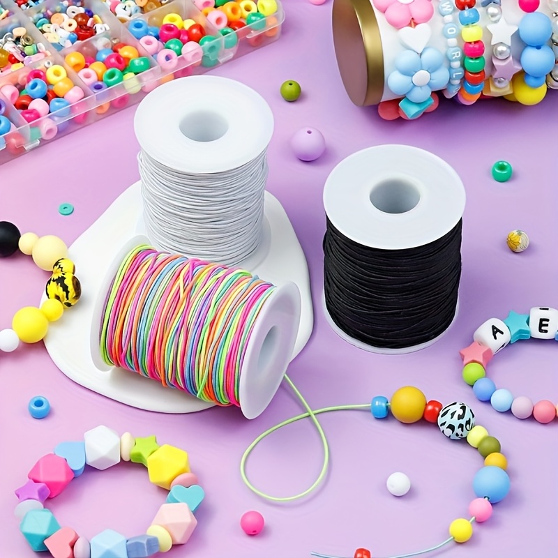 Two Rolls of Elastic for Bracelets, 330 Feet Total